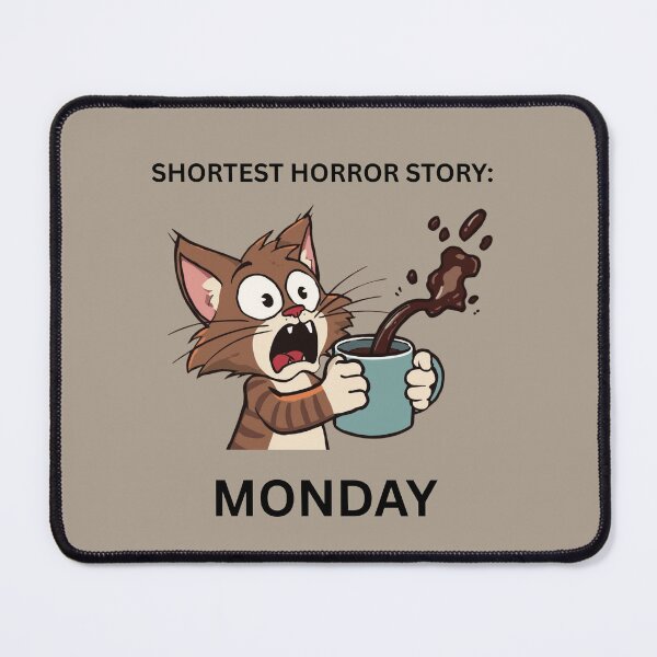Item preview, Shortest Horror Story Monday Coffee Humor designed and sold by jyotsanafinds.