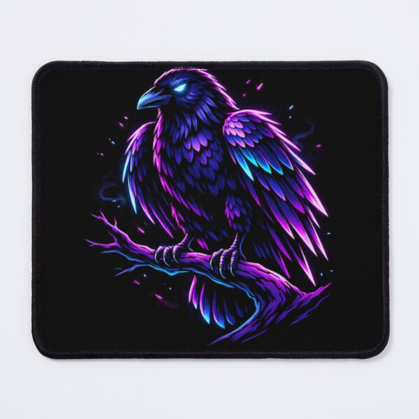 Item preview, Neon Raven Glow – Cyberpunk Mystic Bird Streetwear designed and sold by WittyWear Designs.
