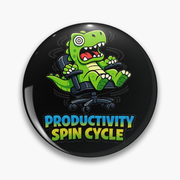 Item preview, Productivity Spin Cycle Office Dinosaur designed and sold by the-dovlat.