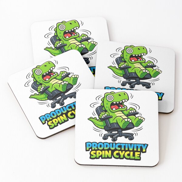 Item preview, Productivity Spin Cycle Office Dinosaur designed and sold by the-dovlat.