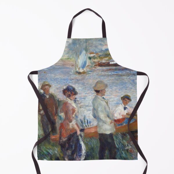 Item preview, Oarsmen at Chatou by Pierre-Auguste Renoir: Impressionist Riverside Fine Art Print designed and sold by artofuniverse.