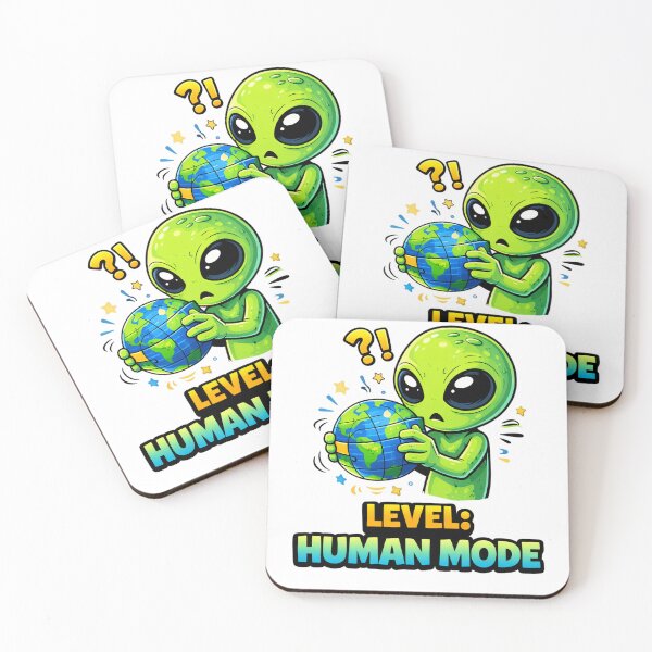 Item preview, Alien Level Human Mode Funny Meme designed and sold by the-dovlat.