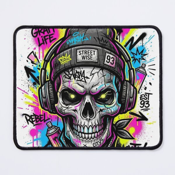 Item preview, Graffiti Skull Streetwear Design – Urban Hip Hop Aesthetic designed and sold by Beauty Hand LK.