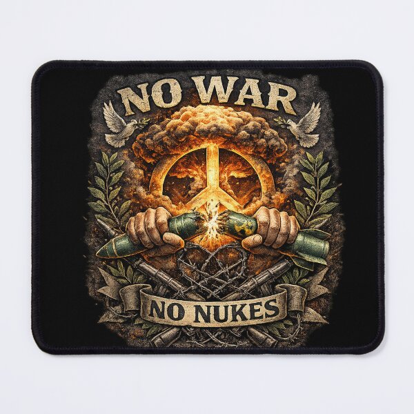 Item preview, No War No Nukes - Anti War Peace Protest Graphic designed and sold by SpicyWind.