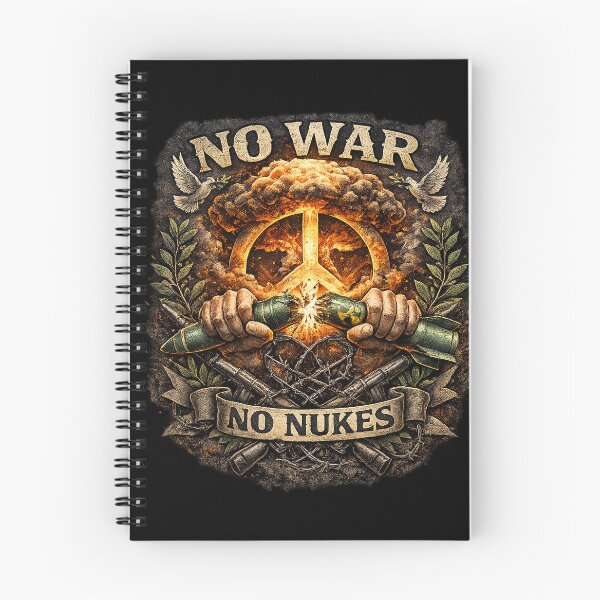 Item preview, No War No Nukes - Anti War Peace Protest Graphic designed and sold by SpicyWind.