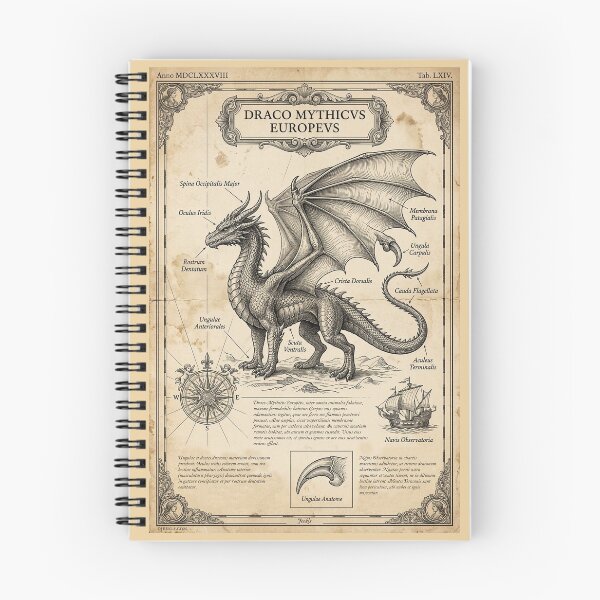 Item preview, Mythological Dragon Scientific Atlas designed and sold by Jeeklsdotcom.