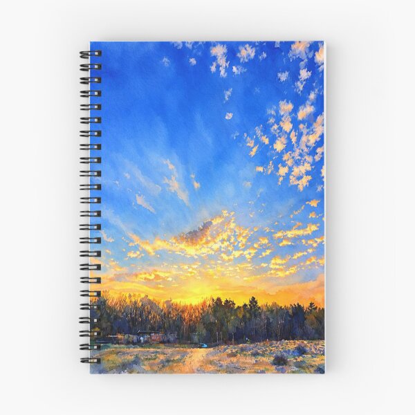 Item preview, Sunset Sky Landscape – Painterly Nature Photography Print, Warm Aesthetic designed and sold by Dlilium.