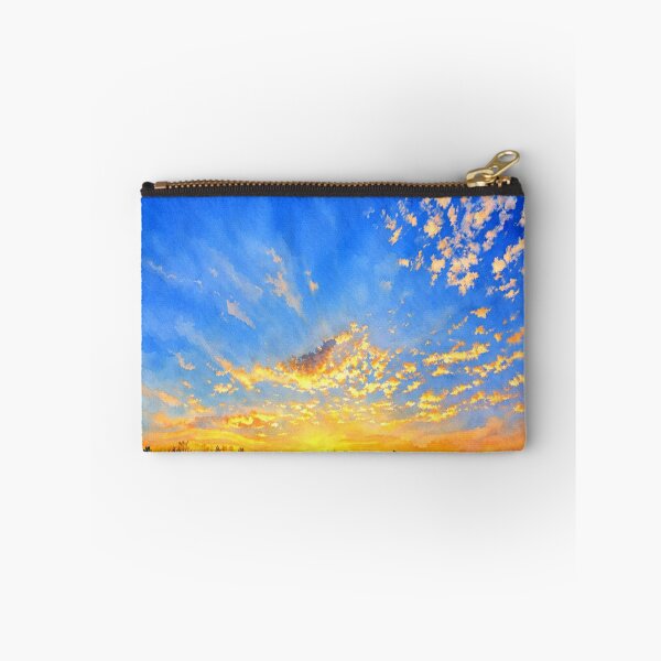 Item preview, Sunset Sky Landscape – Painterly Nature Photography Print, Warm Aesthetic designed and sold by Dlilium.