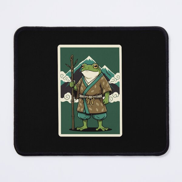Item preview, Frog Monk Japanese Mountain Illustration designed and sold by JordynLadukeg65.