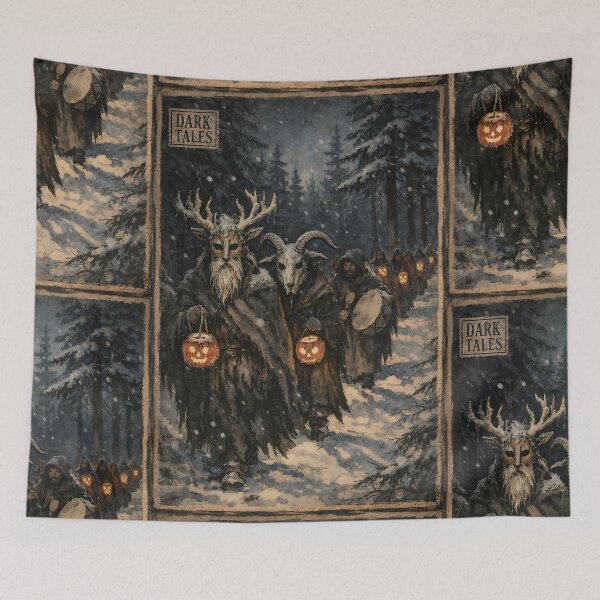 Item preview, The Lantern-Light Procession - Dark Folk designed and sold by bapupa.