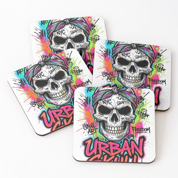 Item preview, Streetwear Graffiti Skull – Bold Hip Hop Street Art Design designed and sold by Beauty Hand LK.