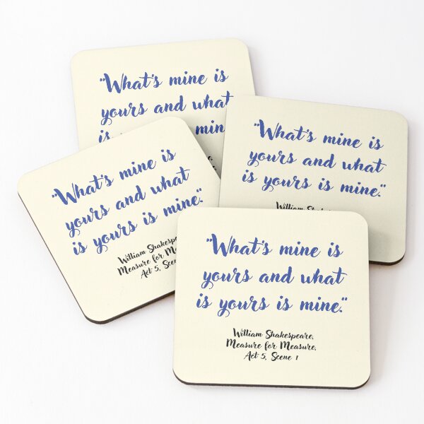 Item preview, Shakespeare Peachy Measure for Measure Quote designed and sold by CharlottePlaceArt.