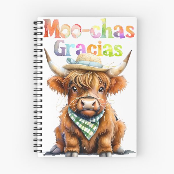 Item preview, Moo-chas Gracias - Funny Highland Cow Thank You Design designed and sold by ArtisticDesignsbyLinda.