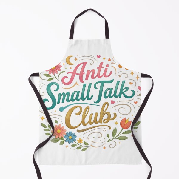 Item preview, Anti Small Talk Club – Cute Aesthetic Introvert Quote Design designed and sold by Sanika arts .