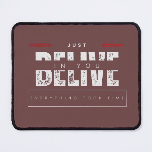 Item preview, Just Believe In Yourself Motivational Quote Typography Art designed and sold by Art Empire 33 | Funny Pet Art & Gift Designs for Stickers and Wall Art.