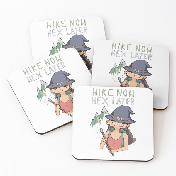 Item preview, Hike Now Hex Later - Funny Hiking Mountain Witch designed and sold by Basic Witch.