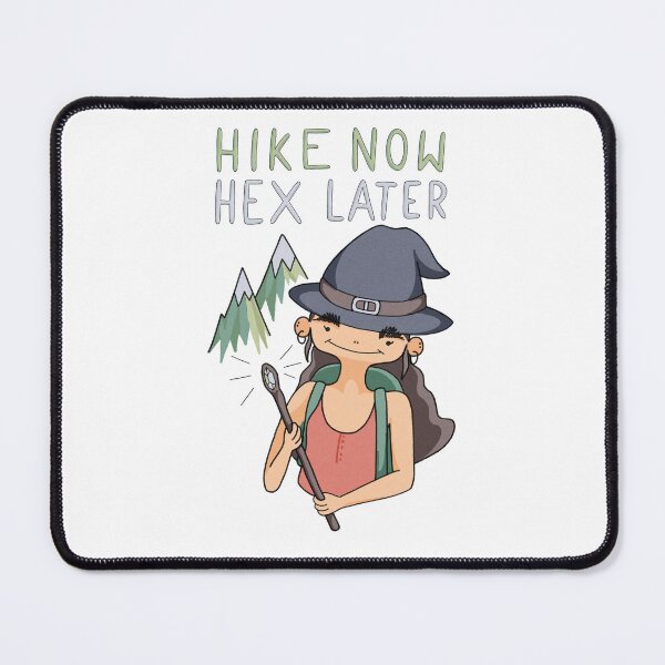 Item preview, Hike Now Hex Later - Funny Hiking Mountain Witch designed and sold by Basic Witch.