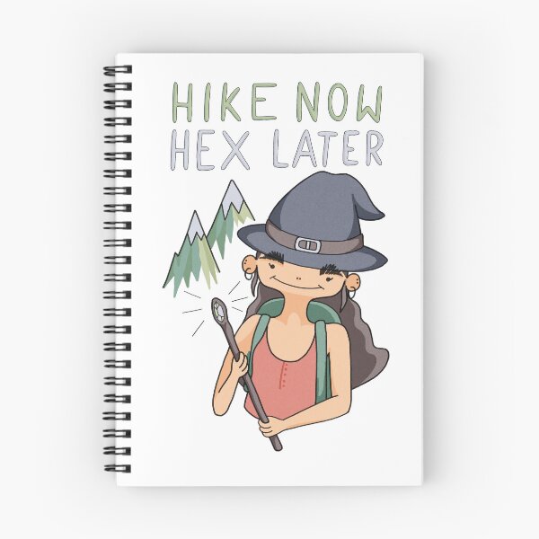 Item preview, Hike Now Hex Later - Funny Hiking Mountain Witch designed and sold by Basic Witch.
