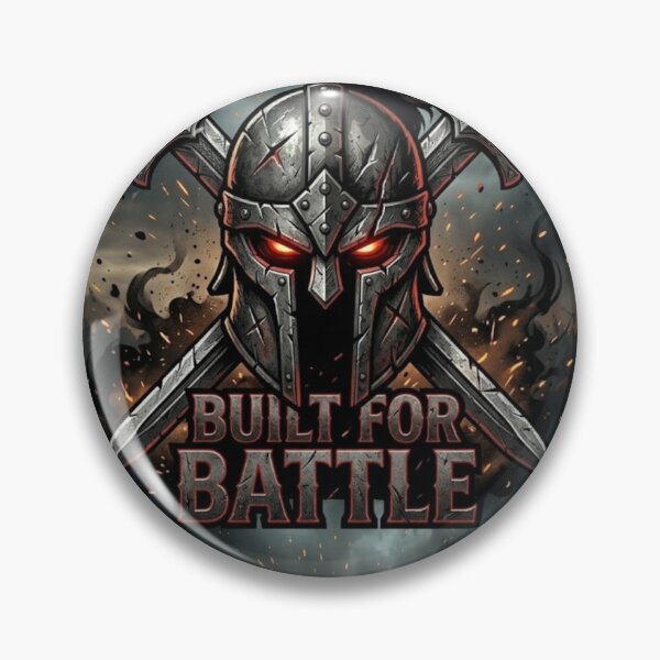 Item preview, Built For Battle – Warrior Strength Motivational Design designed and sold by WittyWear Designs.
