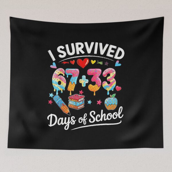 Item preview, I Survived 100 Days of School Funny School Design designed and sold by gladysenglish.
