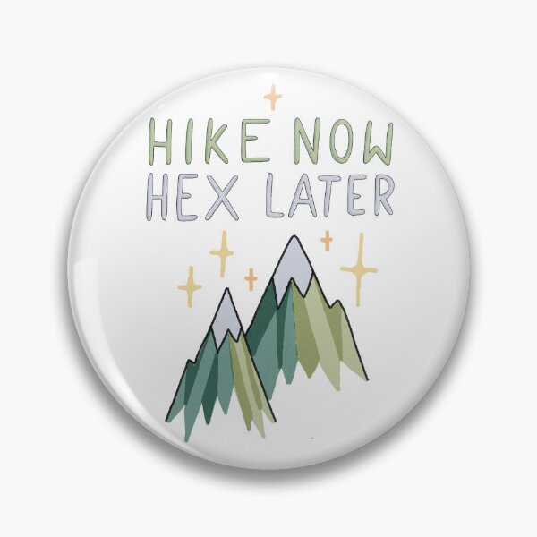 Item preview, Hike Now Hex Later - Funny Hiking Mountain design designed and sold by Basic Witch.