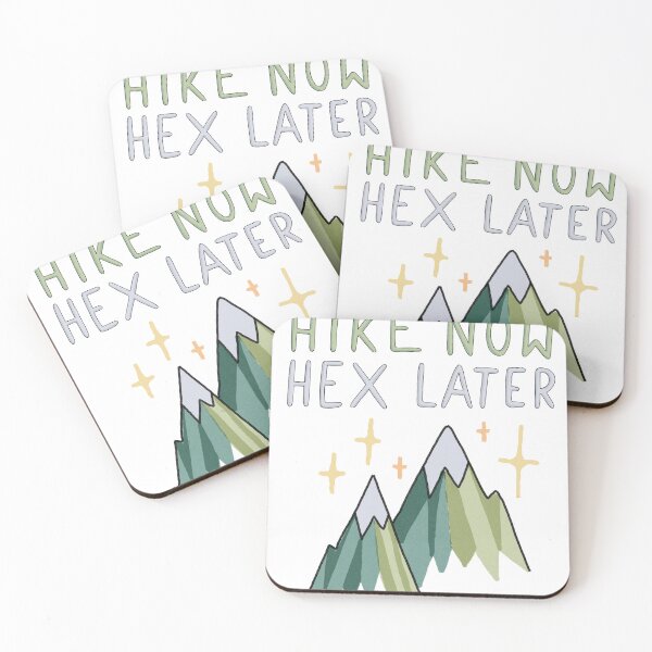Item preview, Hike Now Hex Later - Funny Hiking Mountain design designed and sold by Basic Witch.
