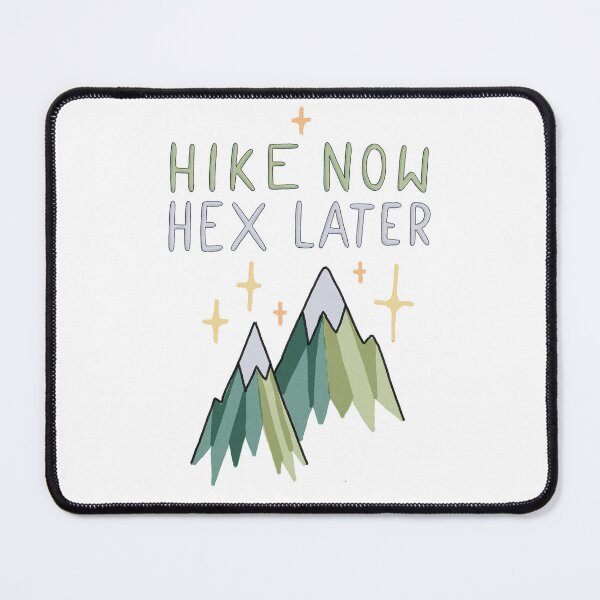 Item preview, Hike Now Hex Later - Funny Hiking Mountain design designed and sold by Basic Witch.