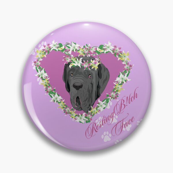 Item preview, Resting B!tch Face Neapolitan Mastiff designed and sold by kerriestuff.