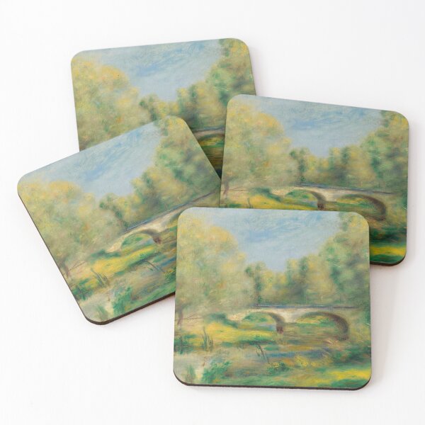 Item preview, Paysage by Pierre-Auguste Renoir: Tranquil Impressionist Riverside Landscape designed and sold by artofuniverse.