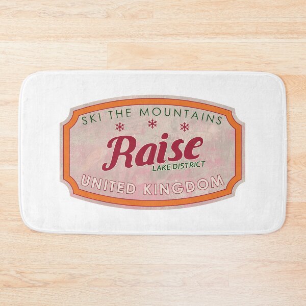 Item preview, Raise, United Kingdom, Lake, Ski, textured skiing badge designed and sold by Wanderful-roads.