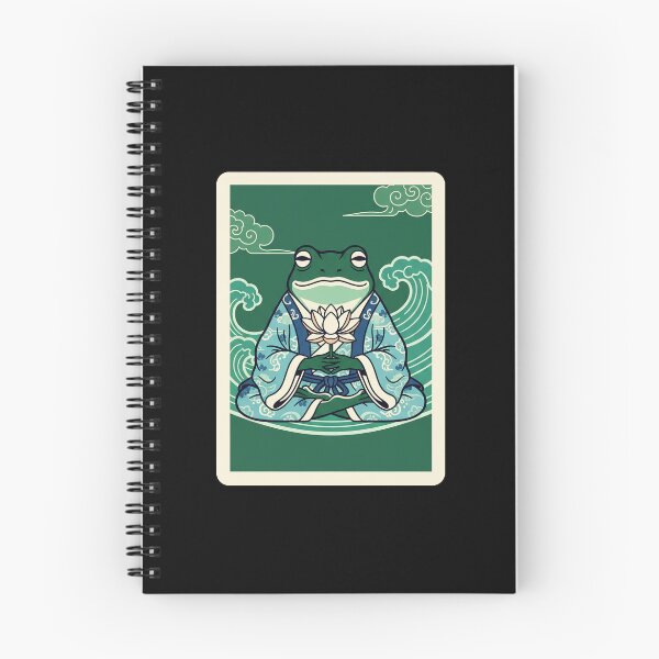 Item preview, Zen Frog Meditation Japanese Style Lotus  designed and sold by JordynLadukeg65.