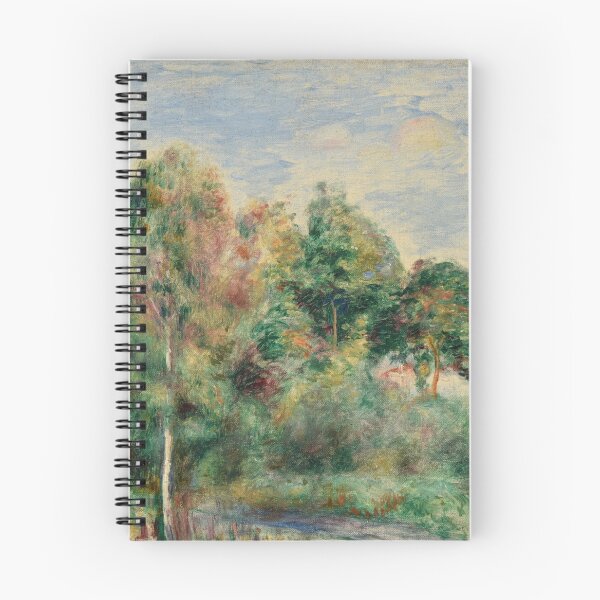 Item preview, Paysage by Pierre-Auguste Renoir: Sunlit French Countryside Landscape Poster designed and sold by artofuniverse.