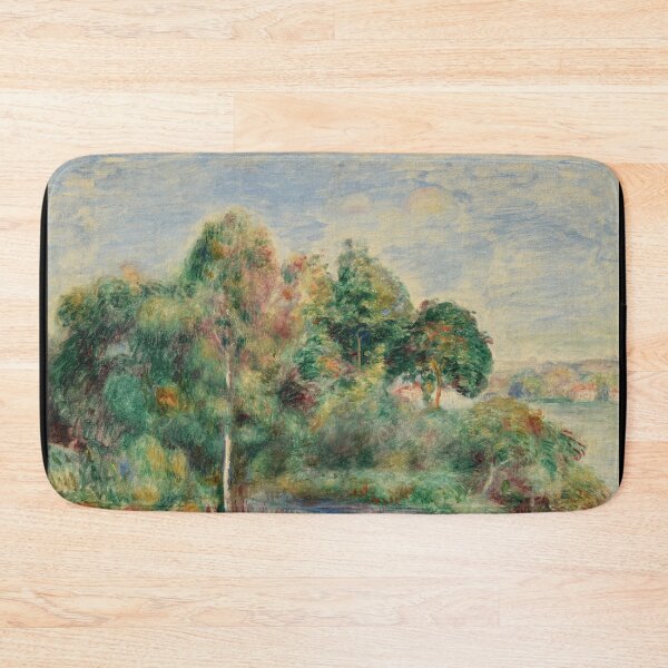Item preview, Paysage by Pierre-Auguste Renoir: Sunlit French Countryside Landscape Poster designed and sold by artofuniverse.