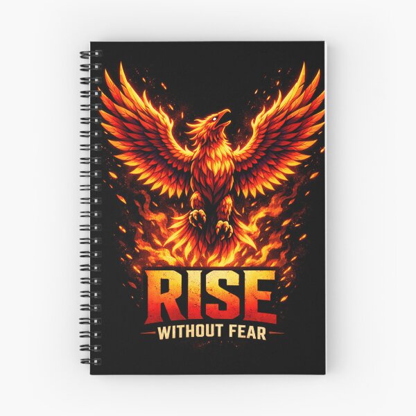 Item preview, Rise Without Fear – Phoenix Strength Motivational designed and sold by WittyWear Designs.