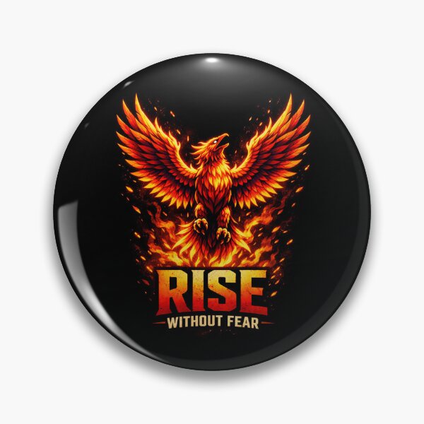 Item preview, Rise Without Fear – Phoenix Strength Motivational designed and sold by WittyWear Designs.