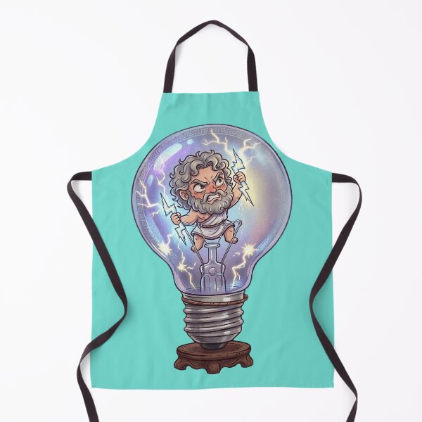 Item preview, Zeus Trapped in a Lightbulb - Chibi Greek Mythology designed and sold by MythoWorldddd.