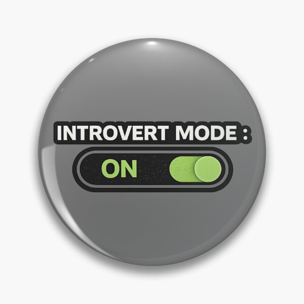 Item preview, Introvert Mode ON – Funny Introvert Switch Humor Design designed and sold by SpainDesign77.