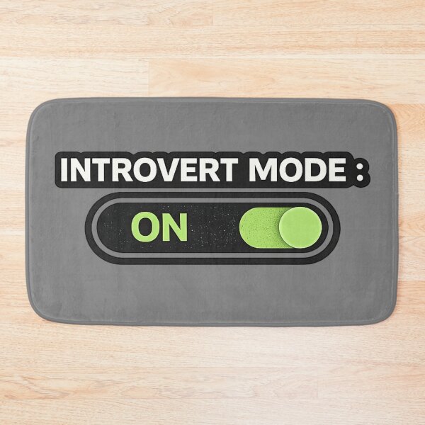 Item preview, Introvert Mode ON – Funny Introvert Switch Humor Design designed and sold by SpainDesign77.