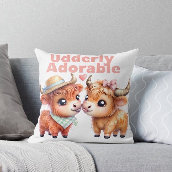 Item preview, Udderly Adorable Highland Cow Couple - Henry and Heidi designed and sold by ArtisticDesignsbyLinda.