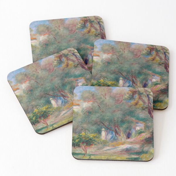 Item preview, Paysage by Pierre-Auguste Renoir: Dreamy Impressionist Garden Poster designed and sold by artofuniverse.