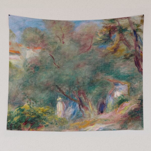 Item preview, Paysage by Pierre-Auguste Renoir: Dreamy Impressionist Garden Poster designed and sold by artofuniverse.
