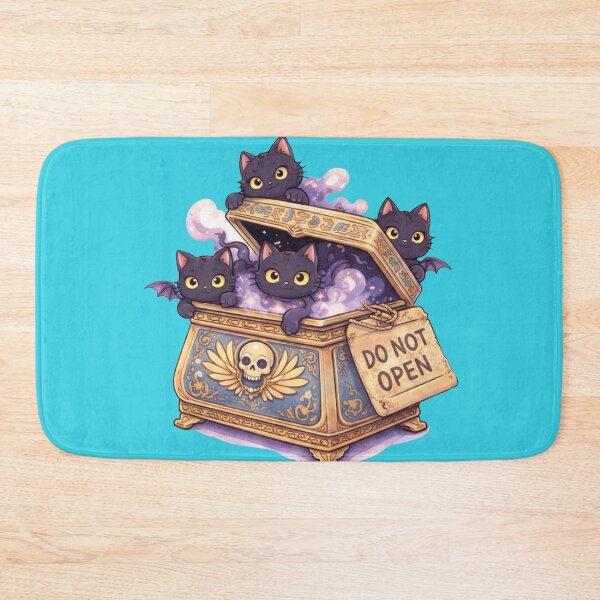 Item preview, Pandora’s Box Cats – Cute Spooky Black Cat Mythology Sticker designed and sold by MythoWorldddd.