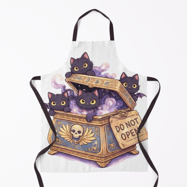 Item preview, Pandora’s Box Cats – Cute Spooky Black Cat Mythology Sticker designed and sold by MythoWorldddd.