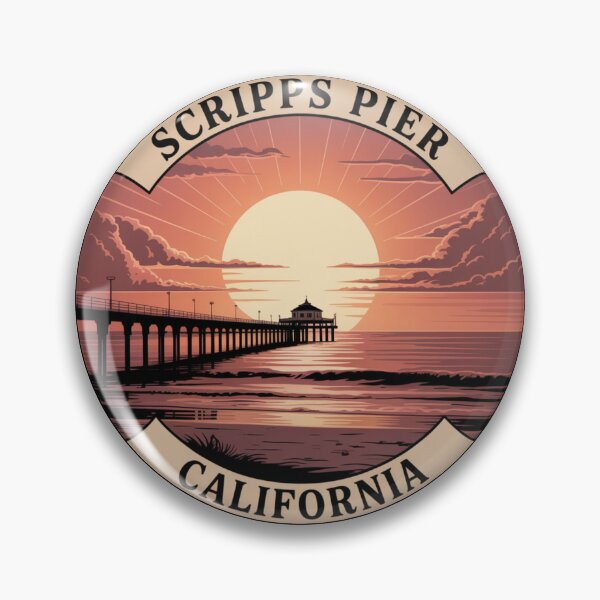 Item preview, Scripps Pier California: Ocean View Coastal designed and sold by CircinusStore.