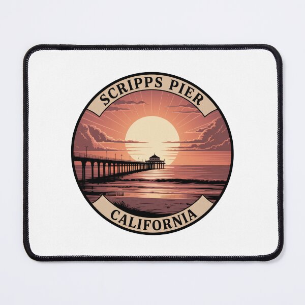 Item preview, Scripps Pier California: Ocean View Coastal designed and sold by CircinusStore.