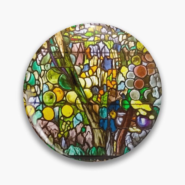 Item preview, Art Nouveau stained glass window. Central panel of the triptych The Blue Pool designed and sold by likiska.