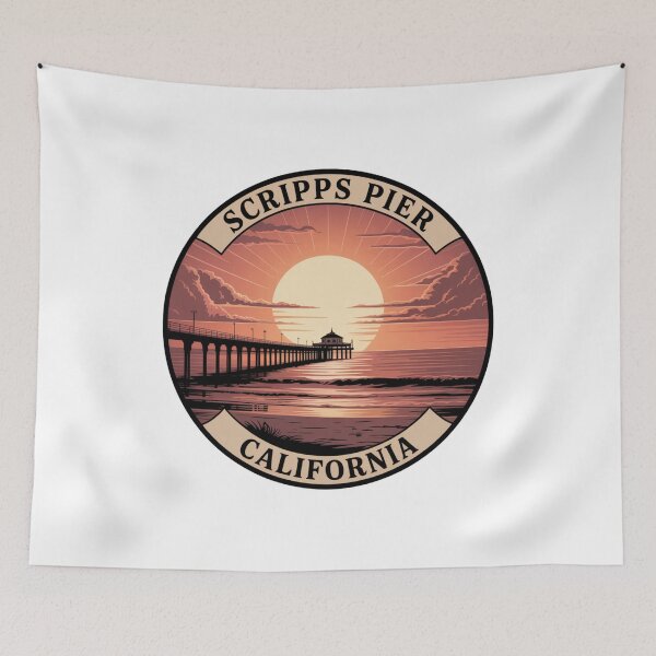 Item preview, Scripps Pier California: Ocean View Coastal designed and sold by CircinusStore.