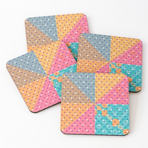 Item preview, Colorful Pastel Geometrical Abstract Pattern with Dots and Squares 2 designed and sold by AlinaSCorner.