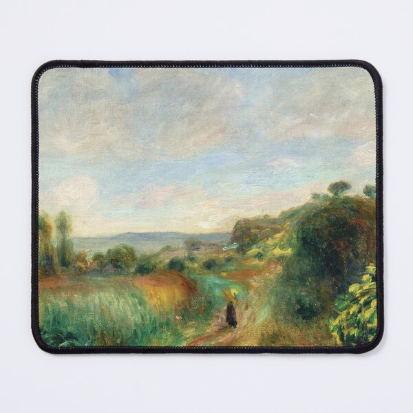 Item preview, Paysage a Cagnes by Pierre-Auguste Renoir: Tranquil Impressionist Landscape Poster designed and sold by artofuniverse.