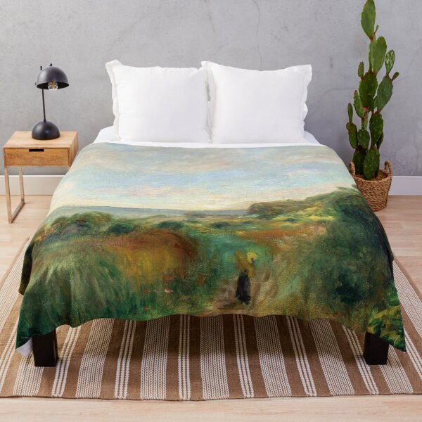 Item preview, Paysage a Cagnes by Pierre-Auguste Renoir: Tranquil Impressionist Landscape Poster designed and sold by artofuniverse.